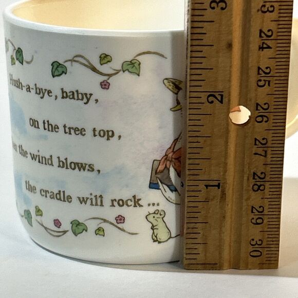 Vtg Peco PECOWARE Melamine‎ Hush-A-Bye Baby Children's Cup Lullaby Mother Goose - Picture 9 of 9